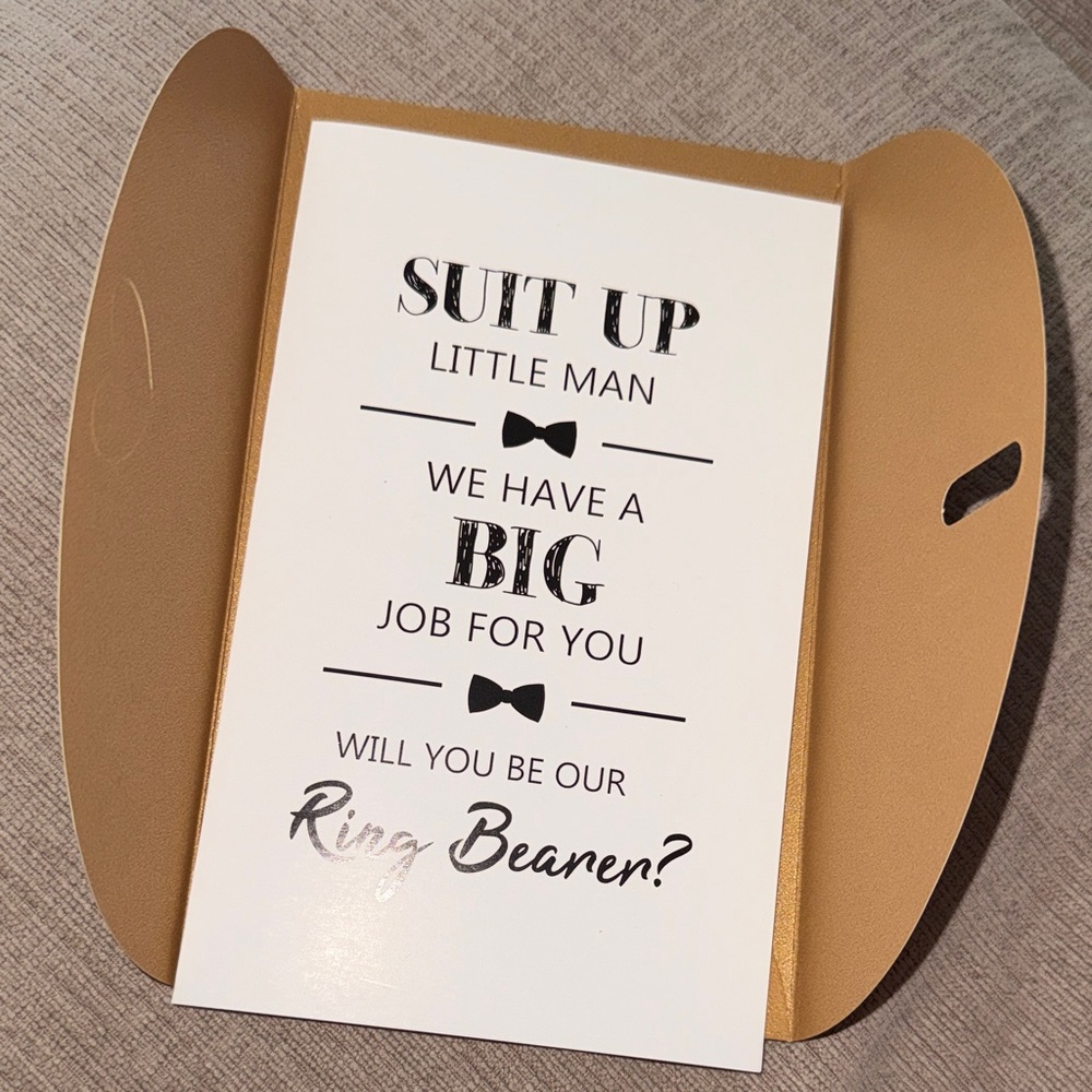 Ring Bearer Card